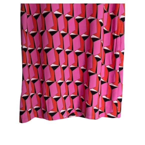 Women's - DVF for Target 90's Shift Pink Modern Geo Mini Dress, Size 00 - Picture 10 of 10